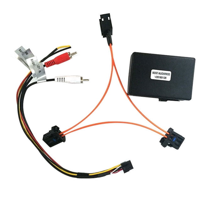 for A6 A7 A8 Q7 05-09 AUX Car Optical Fiber Decoder Box Amplifier Adapter