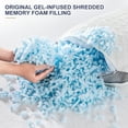 BedStory Memory Foam Pillows Gel Infused Shredded Memory Foam Cooling Pillow for Sleeping, 2