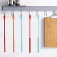 thumbnail image 2 of Long Straw Brush,Silicone Pipe Tube Cleaner (Orange, 6mm), 2 of 5
