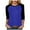 Blue, variant on felwors 3/4 Sleeve Tops for Women Workout Shirts Baseball Style Raglan Tshirts Casual Color Block Tees Comfy Steetwear (Light Blue, L)