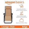 thumbnail image 1 of Chaise Longue de Patio Extérieure Zéro Gravité avec Oreiller Pliable Inclinable et Textilène Chaises Longues Pliantes Réglables pour Extérieur 66cm Noir, 1 of 6