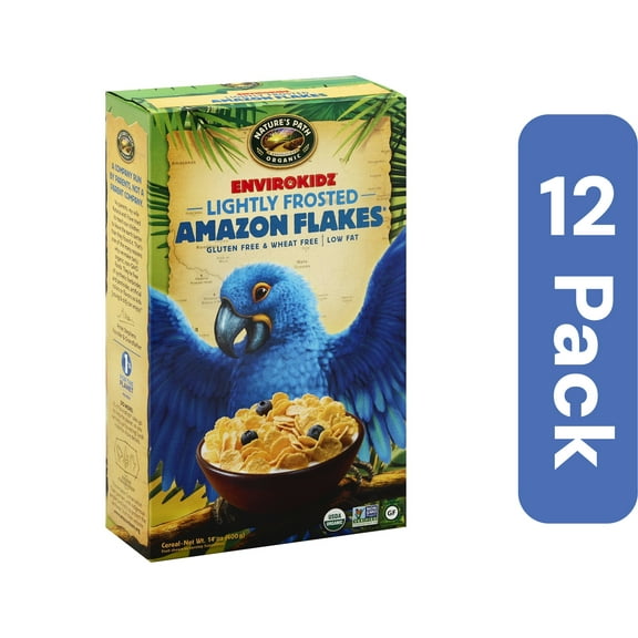 Nature's Path Organic Kid's Amazon Frosted Flakes Cereal 11.5 oz (Pack of 12)