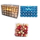 thumbnail image 1 of 100 Unids Adornos de Bolas de Navidad Árbol Decorativo Decoraciones Inastillables para Fiestas Festivas + 100x Adornos de Navidad Caja de Regalo de Bo EstiloG BLESIY Colgantes Bolas, 1 of 7