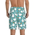 thumbnail image 2 of Balery Cartoon Funny Goose Men's Cotton Knit Pajama Shorts Waistband & Pockets,Short Pajama Pants-Large, 2 of 8