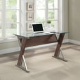 thumbnail image 2 of Zenos 48" Desk in Traditional Cherry Red Engineered Wood, 2 of 10