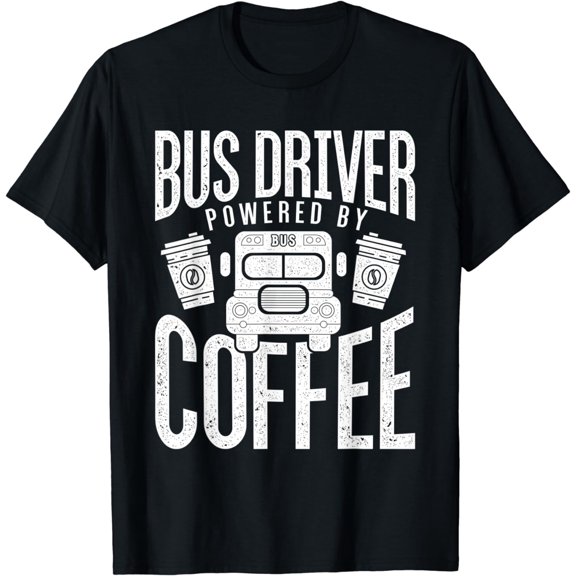 Funny Bus Drivers Need Coffee School Bus Design T-Shirt