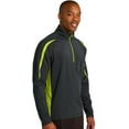 thumbnail image 5 of Sport-Tek Mens Stretch 1/2-Zip Colorblock Pullover. ST851, 5 of 5