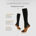 thumbnail image 4 of Calcetines de compresión unisex para running, medias deportivas protectoras, tejido transpirable, suela acolchada, para atletas, entrenamiento de alto rendimiento, mezcla de nailon, 4 of 7