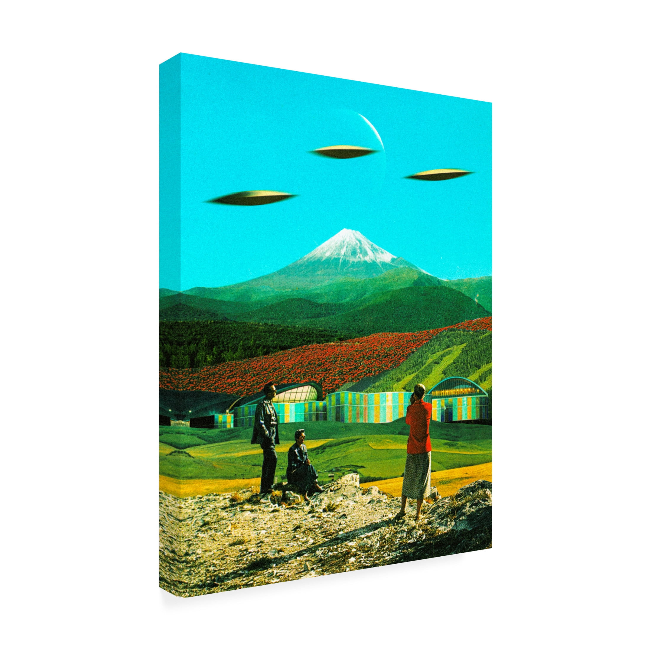 Trademark Fine Art Taudalpoi  An Alien Invasion Canvas Wall Art