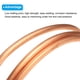 thumbnail image 3 of Tubo de Cobre Uxcell 7/8'' OD x 3Ft Tubería Flexible de Refrigeración Metal Hueco Suave para Aire Acondicionado Refrigerador, 1/4" OD x 4.9Ft x 1/64" T, 3 of 5