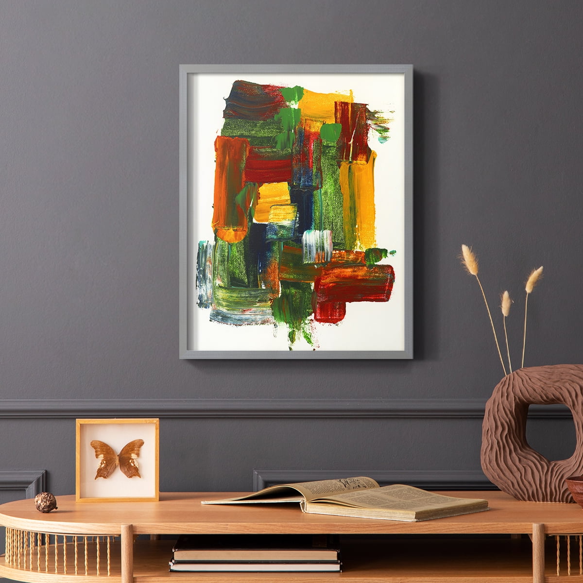 Abstract II in Paper Solid Wood 8 x 10 Framed Print