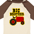 thumbnail image 4 of Inktastic Red Tractor Big Brother Boys Long Sleeve Baby Bodysuit, 4 of 5