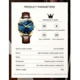thumbnail image 5 of OLEVS Mens Watches,Brown Leather Watch for Men,Case Analog Quartz Fashion Business Dress Watch Day Date Luminous Waterproof Casual Male Wrist Watches Reloj para Hombre, 5 of 11