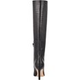 thumbnail image 4 of NINE WEST Womens Black Cushioned Maxim Pointed Toe Stiletto Zip-Up Leather Heeled Boots 8 M, 4 of 4