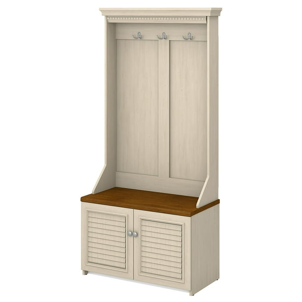 Bush Furniture Fairview Hall Tree with Shoe Storage Bench