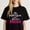 Black-2, variant on Women's Husky Mama Paw Print Graphic T-Shirt S-4XL Mother's Day Gift