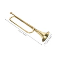 thumbnail image 2 of SHOWERORO Fine Workmanship Golden Trumpet Instrument Suitable for Beginner and Student Music Use, 2 of 8