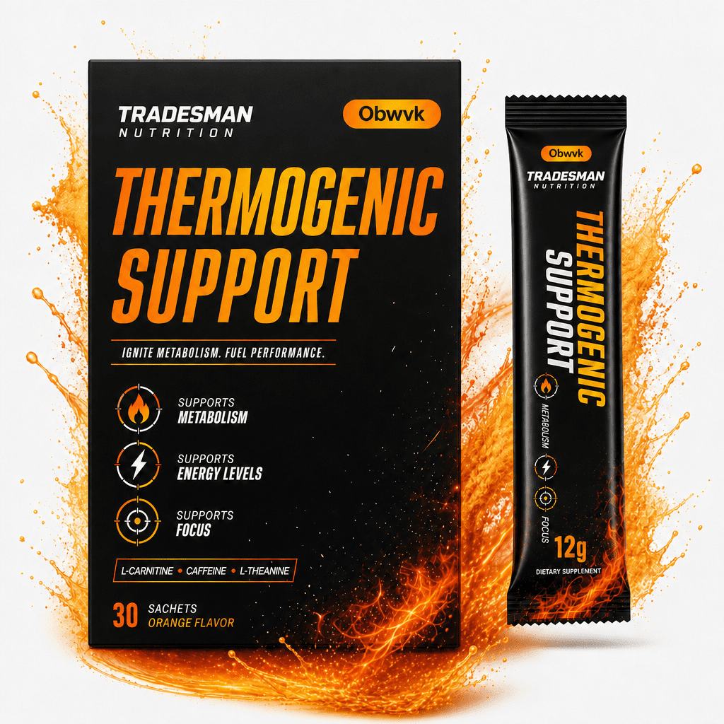 OBWWK Pre-Workout Supplement – L-Carnitine, Caffeine & L-Theanine for Energy & Focus, 30 Sachets