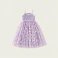 thumbnail image 4 of NIEWTR Robe Tutu à Volants Scintillante pour Filles, Fête d'Anniversaire, Demoiselle d'Honneur, Mariage, Tout-Petit, Robe de Gala Formelle (Violet, 5-6 Ans), 4 of 4