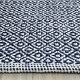 thumbnail image 2 of SAFAVIEH Montauk Audra Geometric Cotton Area Rug, Ivory/Navy, 2'6" x 4', 2 of 5
