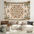 thumbnail image 3 of DaShan Bohemian Tapestry Wall Hanging,Mandala Floral Medallion Backdrop for Girls Bedroom Living Room Dorm,60"Wx50"L, 3 of 5