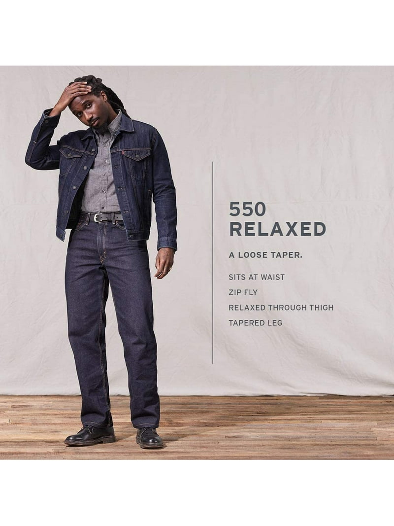 Levis Mens 550 Relaxed Fit Jeans Regular The Twist - Stretch 31W x