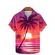 thumbnail image 5 of Camisas de Manga Larga para Hombres Moda Casual Floral Estampado Hawaiano Solapa Botón Superior, Ligero para Primavera Verano, 5 of 8