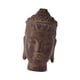 thumbnail image 5 of Estatua de cabeza de Buda para mesa, centro de mesa, regalo de inauguración de la casa, adorno artificial, figura de Buda para mesa de césped, Marrón oscuro, 5 of 8