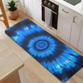 thumbnail image 5 of Blue Tie Dye Spiral Pattern Kitchen Rug Mat,Kitchen Runner Rugs Non Skid Washable,Decorative Kitchen Floor Mats for Kitchen,Sink,Laundry,17"x47.2", 5 of 7