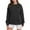 Black, variant on Xunlbb Pullover Sweaters for Women, Women Oversized Sweatshirt Crewneck Casual V Neck Long Sleeve Shirts Fleece Pullover Tops Fall Teens Preppy Clothes S-2XL Gifts for Her