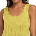 thumbnail image 5 of Xunlbb Tops for Women Under $5 Womens Summer Round Neck Tank Casual Textured Basic Sleeveless Shirts Sleeveless Tops for Women Under $5 S-2XL, 5 of 9