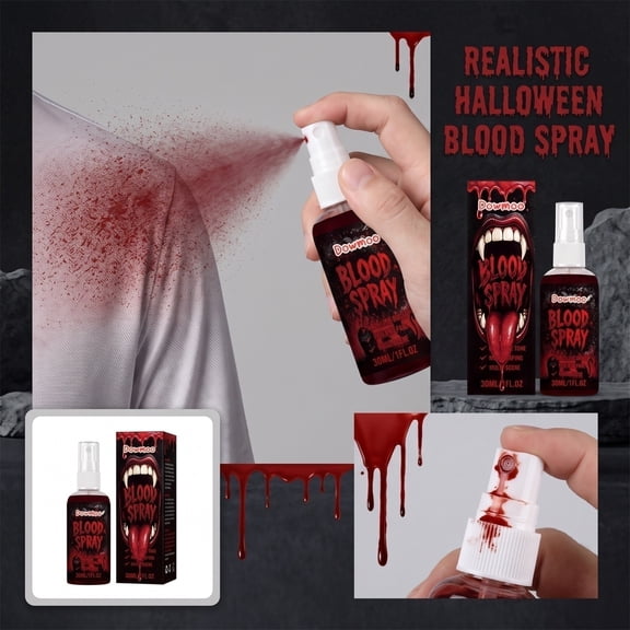 Fake Blood Tone for Halloween Party Decorations Adult Horror Makeup Theatrical Blood Prop 1 Oz Accessory for Haunted House Vampire Themed Events