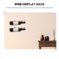 thumbnail image 6 of KHBUAB Wall-Mounted Wrought Iron Storage Rack Wine Bottle Holder 1Pack, 6 of 8