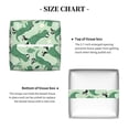 thumbnail image 5 of Rateoe Dinosaurs on Roller Skater Pattern Tissue Box Cover, Modern Square Decorative Leather Facial Paper Case Organizer Holder Dispenser 5X5X5'', 5 of 8