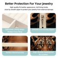thumbnail image 3 of Leopard Travel Portable Square Display Case Decorative Box Jewelry Stand Earring Holder for Girls and Women: Stores Rings, Earrings, Necklaces, Bracelets, and More, 3 of 6
