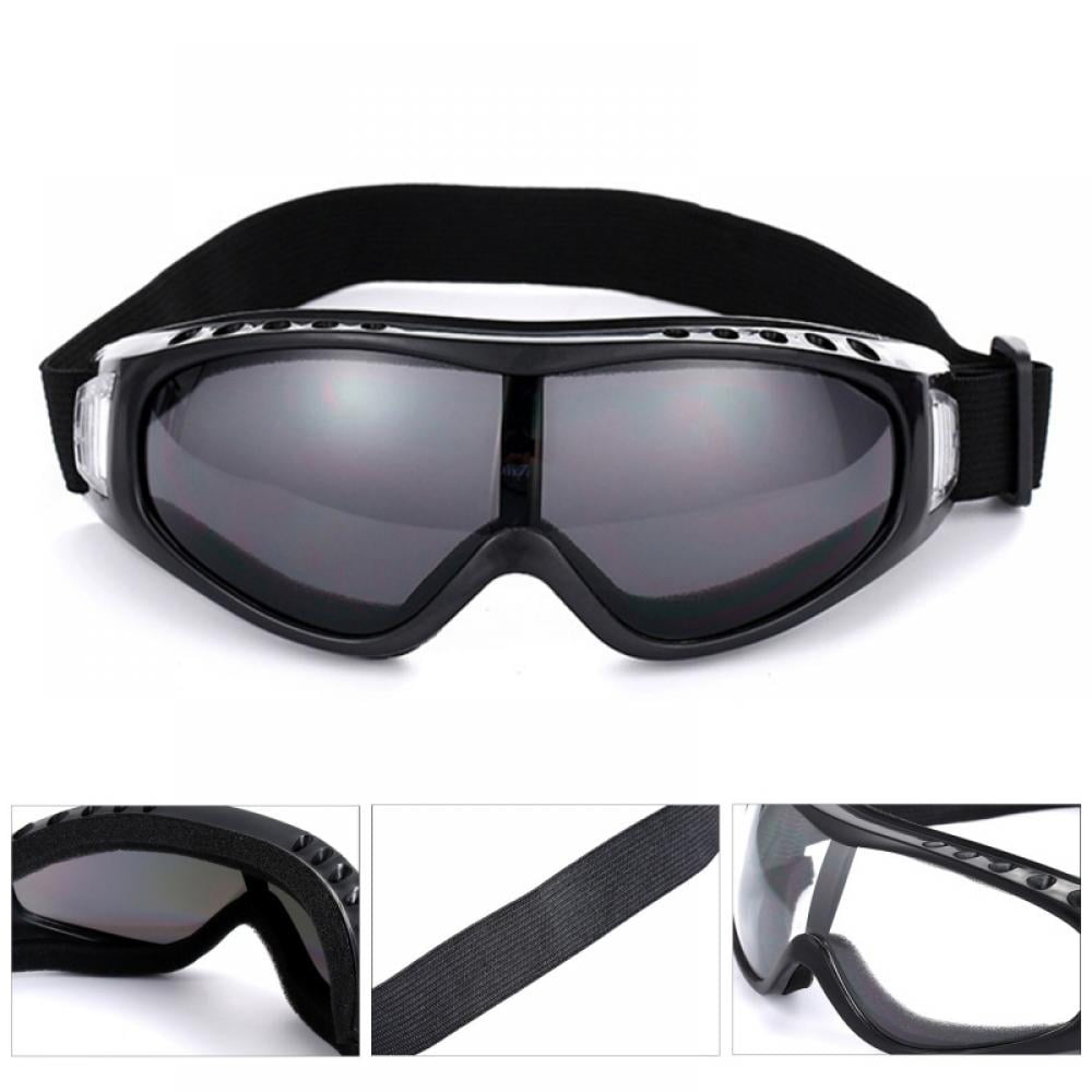 Anti Scratch Impact Proof Motorcycle Safety Goggles Wide Vision 