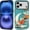 Moon Orange, variant on Compatible with iPhone 17 Case, Moon Orange Butterfly Pattern Print Matte Phone Case Durable Fashion Funny Liquid Silicone Case Soft Anti-Scratch Shockproof Protective Cover