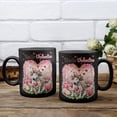 thumbnail image 3 of Hello Valentine’s Day Bull Terrier Flower Crown Romantic Pink Floral Mug Bully Dog Lovers Gifts Idea Coffee Tea Cup - 00031, 3 of 4