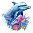 thumbnail image 2 of Flower Wall Sticker Living Room Bedroom Bathroom Toilet Removable Sticker, 2 of 6