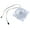 White, variant on Drrntien ABS 120mm ARGB PC Cooling Fan 5V 3PIN 800-1800RPM Case Coolers Fan with 16 Long LED Beads And Vibrations Dampening