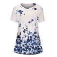 thumbnail image 3 of Aloohaidyvio Tops Plus Size Clearance,Women Casual T-Shirt Short Sleeve Round Neck Pullover Blouse Tops, 3 of 5