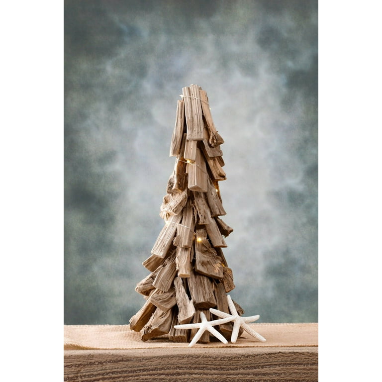 Driftwood Teak top Holiday Tree, 18