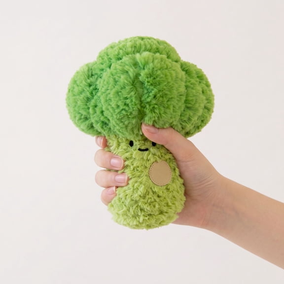 Kids' Plush Toys Pillows, Soft Fluffy Stuffed Broccoli Vegetable Doll, Cute Bedroom Decor, Birthday Gift for Daughter, Easter Gift for Student, 1 Pack