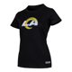 thumbnail image 2 of NFL Playera Aficionado Básica Los Angeles Rams Negro para Mujer, Talla Chica, 2 of 5