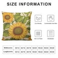 thumbnail image 5 of PIKWEEK  Sunflower Throw Pillow Cover Vintage Beautiful Sunflowers Pattern Decorative Rectangular Pillowcase for Sofa and Bed Couch, 5 of 5