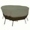 Classic Accessories Villa Patio Round Table-Chair Set Cover-Color:Birch/Walnut,Shape:Round,Size:Large