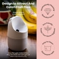 thumbnail image 7 of HAPPY SiNKS KONNA Fly Trap Bio Composite Reusable Fruit Fly Catcher Kitchen Pest Control White Grey, 7 of 7