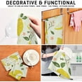 thumbnail image 4 of Bright Yellow Lemons Tea Towels Set of 1 Summer Fruit Kitchen Dish Cloth with Hanging Loop, 18"x28"Lint-Free Absorbent Towel for Kitchen Drying Wiping and Cleaning, 4 of 7