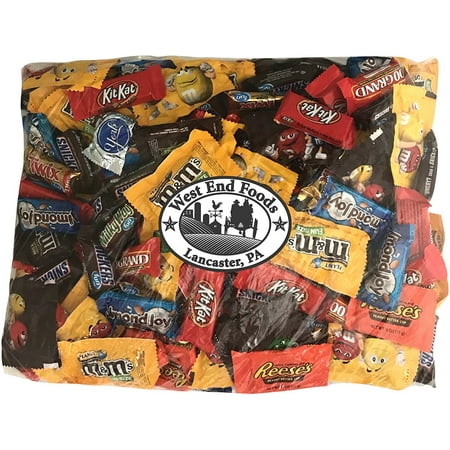 Kit Kat 2 Finger - Chocolate Candy Bulk Variety Pack Reeses Peanut Butter Cups Snickers Bars York Peppermint Patties Twix Almond Joy Kit Kat M&Ms Peanut M&Ms Milk Chocolate 100 Grand Bars Milky Way (90oz assortment)