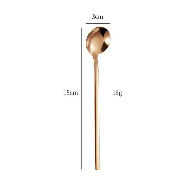 Cuchara pequeña de acero inoxidable 304, cuchara de café, cuchara redonda pequeña dorada, cuchara tipo Nido de Pájaro, cuchara agitadora para postres y miel